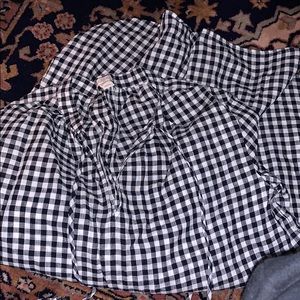 Women’s J. Crew Blue Checked Tunic SZ Med